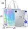 12pcs Reusable Gift Bags(Includes Tissue Paper) Gift bag with handle Birthdays Parties Holidays Weddings Medium 10x4x8in holographic Gift Bags